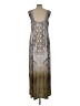 Apt. 9 Silver Casual Dress Size L - photo 2