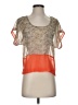 Lucca Couture Orange Short Sleeve Top Size S - photo 1