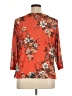 Investments Orange 3/4 Sleeve Blouse Size XL - photo 2