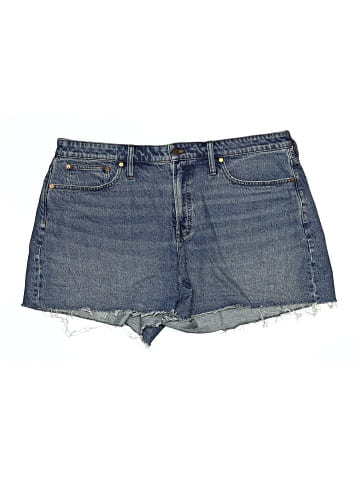 Madewell The Plus Curvy Perfect Vintage Mid-Length Jean Short in Dewberry Wash (view 1)