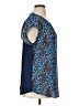 Papermoon 100% Polyester Blue Short Sleeve Blouse Size 1X - photo 4
