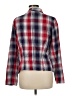Dylan 100% Cotton Plaid Red 3/4 Sleeve Blouse Size M - photo 2