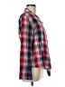 Dylan 100% Cotton Plaid Red 3/4 Sleeve Blouse Size M - photo 4