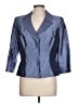 Alex Evenings Solid Blue Blazer Size 12 - photo 1