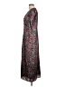 J.Crew Collection 100% Polyester Paisley Gray Casual Dress Size 10 - photo 5