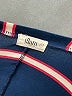 Glam Stripes Blue 3/4 Sleeve T-Shirt Size S - photo 7