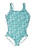 Lands' End Floral Blue One Piece Swimsuit Size 16 - photo 1