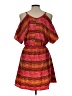 Deb 100% Polyester Print Orange Casual Dress Size L - photo 2