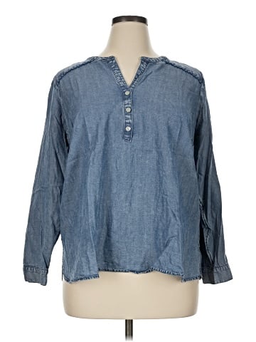 J.Jill 3/4 Sleeve Button-Down Shirt (view 1)