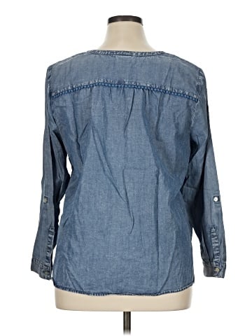 J.Jill 3/4 Sleeve Button-Down Shirt (view 2)