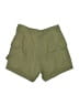 Romwe 100% Polyester Solid Green Cargo Shorts Size S - photo 2