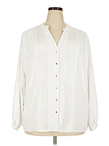 Calvin Klein Long Sleeve Blouse (view 1)