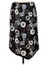 BCBG 100% Polyester Paisley Black Casual Skirt Size M - photo 1
