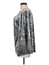 Melissa Paige Metallic Silver 3/4 Sleeve Blouse Size M - photo 5