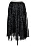 ModCloth 100% Polyester Stars Black Formal Skirt Size XL - photo 2