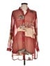 Citron Print Red Long Sleeve Blouse Size L - photo 1