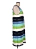 Max Studio Stripes Blue Casual Dress Size L - photo 4