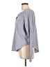 Bobi 100% Cotton Gray Long Sleeve Henley Size L - photo 5