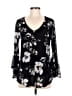 Ember Black 3/4 Sleeve Blouse Size M - photo 1