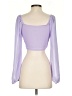Shein Purple Long Sleeve T-Shirt Size S - photo 2