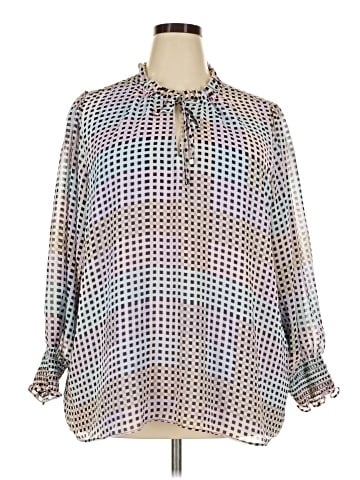Calvin Klein Long Sleeve Blouse (view 1)