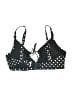 Sunsets Polka Dots Black Swimsuit Top Size T2 - photo 2