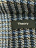Theory Plaid Blue Wool Coat Size L - photo 6