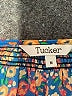 Tucker 100% Silk Blue 3/4 Sleeve Silk Top Size M - photo 7
