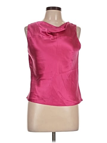 Petite Sophisticate Sleeveless Silk Top (view 1)