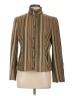 Akris Punto 100% Wool Stripes Gold Wool Blazer Size 10 - photo 1