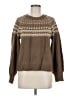 Evereve 100% Acrylic Chevron-herringbone Brown Pullover Sweater Size M - photo 1