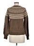 Evereve 100% Acrylic Chevron-herringbone Brown Pullover Sweater Size M - photo 2