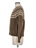 Evereve 100% Acrylic Chevron-herringbone Brown Pullover Sweater Size M - photo 5