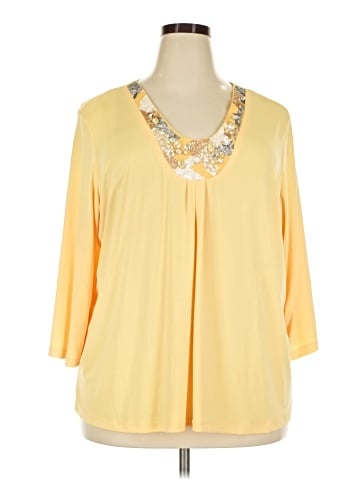 Mary McFadden 3/4 Sleeve Blouse (view 1)