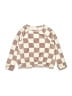 Cat & Jack Checkered-gingham Pink Pullover Sweater Size 6 - photo 1