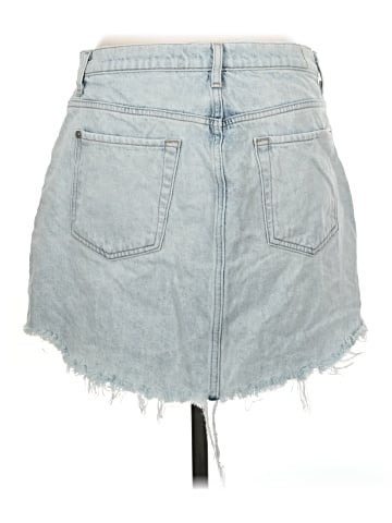 7 For All Mankind Denim Skirt (view 2)