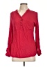 Tramp 100% Rayon Red Long Sleeve Blouse Size L - photo 1