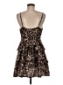 Originality 100% Polyester Animal Print Brown Cocktail Dress Size M - photo 2