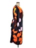 Halogen 100% Polyester Print Orange Casual Dress Size XL - photo 4