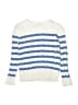 Crewcuts Outlet 100% Cotton Stripes Blue Pullover Sweater Size 8 - 9 - photo 1