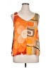 Tiny 100% Polyester Orange Sleeveless Blouse Size XL (estimated) - photo 1