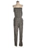 Love...ady 100% Rayon Tweed Silver Black Jumpsuit Size M - photo 1
