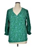 J.Jill Green 3/4 Sleeve Blouse Size XL - photo 1