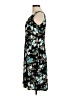 Perceptions Floral Black Casual Dress Size M - photo 5