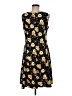 Perceptions Floral Yellow Casual Dress Size M (petite) - photo 2
