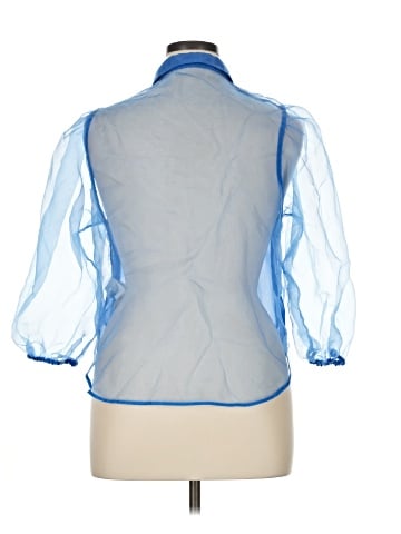 Zara 3/4 Sleeve Button-Down Shirt (view 2)