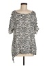 Como Vintage Silver Short Sleeve Blouse Size M - photo 1