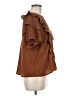Express Brown Short Sleeve Blouse Size M - photo 4