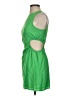 Olivaceous Solid Green Cocktail Dress Size S - photo 5