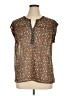 DR2 Brown Sleeveless Blouse Size XL - photo 1
